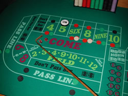 Craps Table.