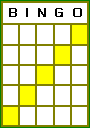 Bingo Diagonal Pattern.