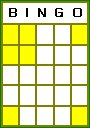 Bingo 4 Corners and a Postage Stamp Pattern.