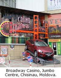 Broadway Casino, Jumbo Centre, Chisinau, Moldova.