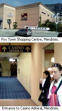 Casino Admiral part of Fox Town shopping centre, Mendrisio, Switzerland.