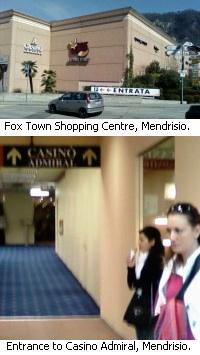 Casino Admiral part of Fox Town shopping centre, Mendrisio, Switzerland.