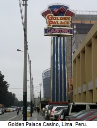 Golden Palace Casino, Lima, Peru.