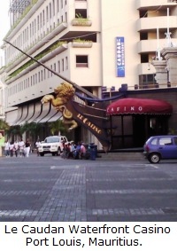 Le Caudan Waterfront Casino, Port Louis, Mauritius.