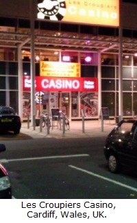 Les Croupiers Casino Cardiff, Wales, United Kingdom.