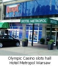 Olympic Casino slots hall - Metropol Hotel Warsaw.