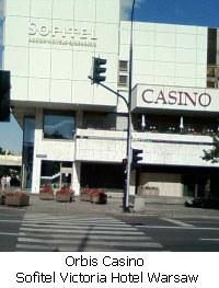 Sofitel Victoria Hotel Warsaw and Orbis Casino (side entrance from street).