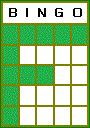 Bingo Letter F Pattern.