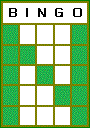 Bingo Letter N Pattern.
