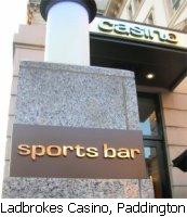 Ladbrokes Casino & Sports Bar, Paddington, London.