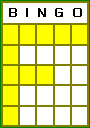 Bingo Letter F Pattern.
