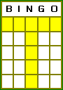 Bingo Letter T Pattern.