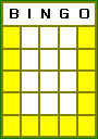 Bingo Letter U Pattern.