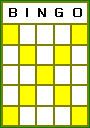 Bingo Letter X Pattern.