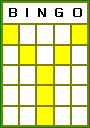 Bingo Letter Y Pattern.