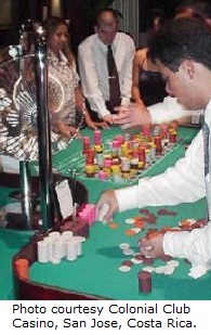 Canasta roulette in Costa Rica.